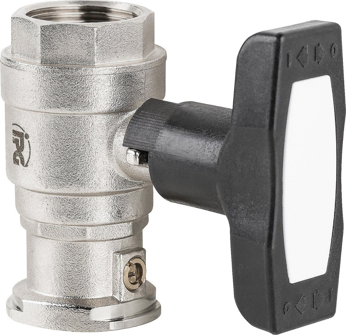 Vanne à boisseau sphérique de pompe laiton isolée en T, type F-SKB à bride avec clapet anti-thermosiphon
