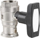 Vanne à boisseau sphérique de pompe laiton isolée en T, type F-SKB à bride avec clapet anti-thermosiphon