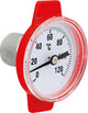 Thermomètre rouge pour vanne de pompe isolée en T (type G et F), échelle 0–120 °C