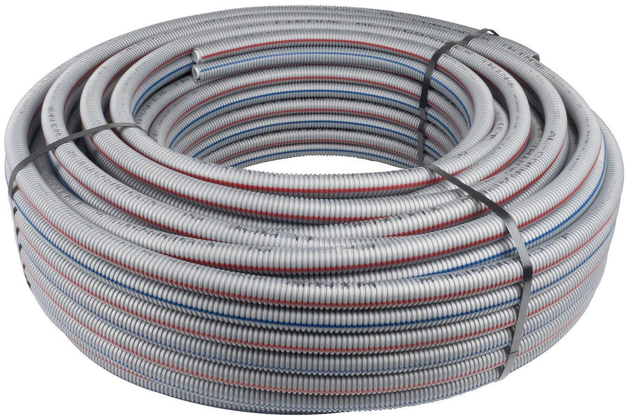 Tube composite multicouche EVENES PEXAL 16x2mm, rouleau de 50m double tube dans tube de protection