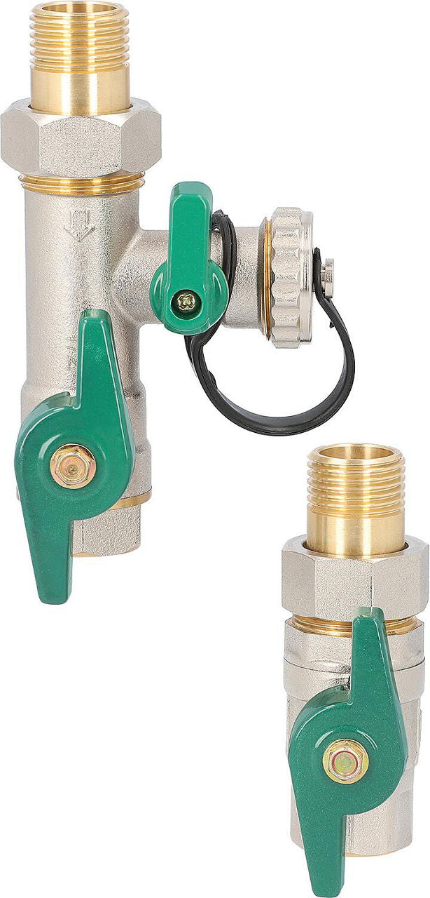 Kit de raccordement avec dispositif de rinçage pour circulateur DN15 (1/2")