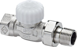 Corps de vanne thermostatique IMI Heimeier V-exact II droit, femelle, sens d'écoulement inversé