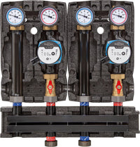 Groupe collecteur modulaire Evenes 2x circuit direct, DN25 (1")