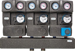Groupe collecteur modulaire Evenes 2x circuit direct, 1x circuit mélangé DN25 (1")