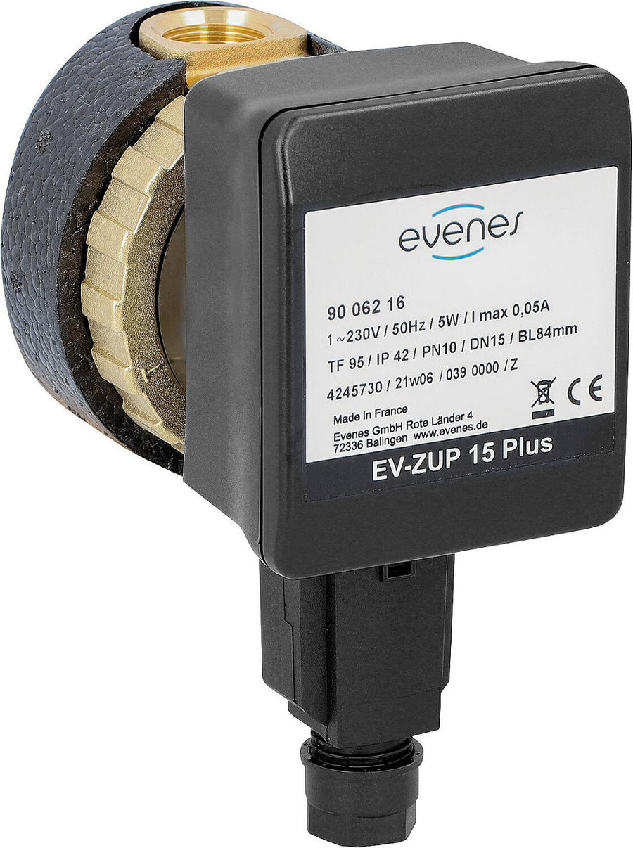 Circulateur sanitaire Evenes EV ZUP 15 Plus, DN15 (1/2") femelle