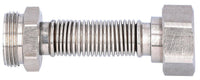 Tube flexible ondulé en inox extensible eurocône DN 20 (3/4") × DN 20 (3/4") mâle