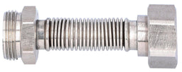 Tube flexible ondulé en inox extensible eurocône DN 20 (3/4") × DN 20 (3/4") mâle