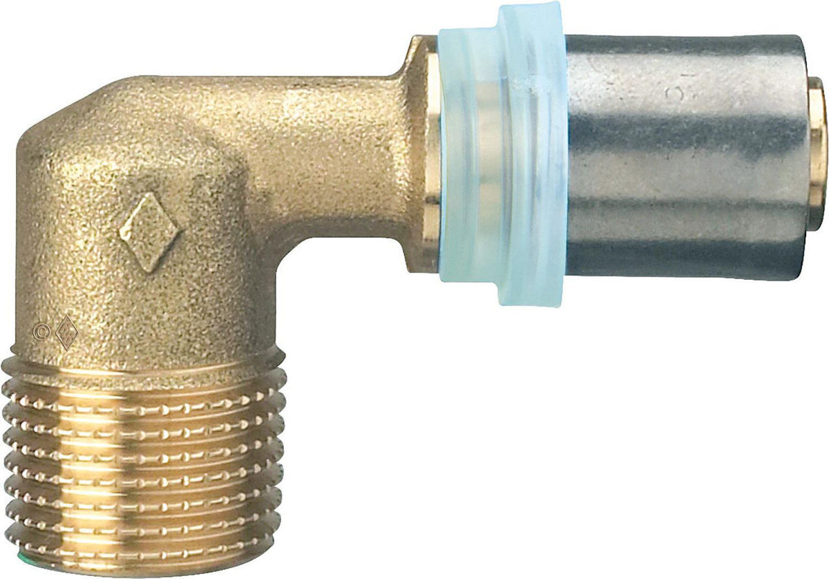Coude de transition 90° avec filétage mâle evenes pour tube multicouche