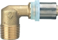 Coude de transition 90° avec filétage mâle evenes pour tube multicouche