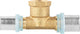 Té réduit inégal à sertir pour multicouche filétage femelle, contour TH 20x2 mm - DN15 (1/2") - 16x2 mm