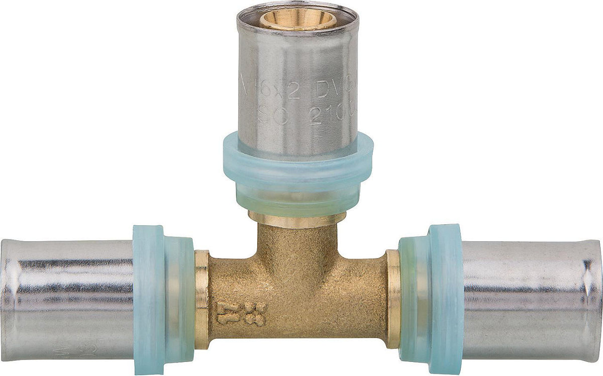 Tee equal to crimp evenes for multi-layer pipe