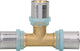 Tee equal to crimp evenes for multi-layer pipe