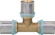 Tee equal to crimp evenes for multi-layer pipe