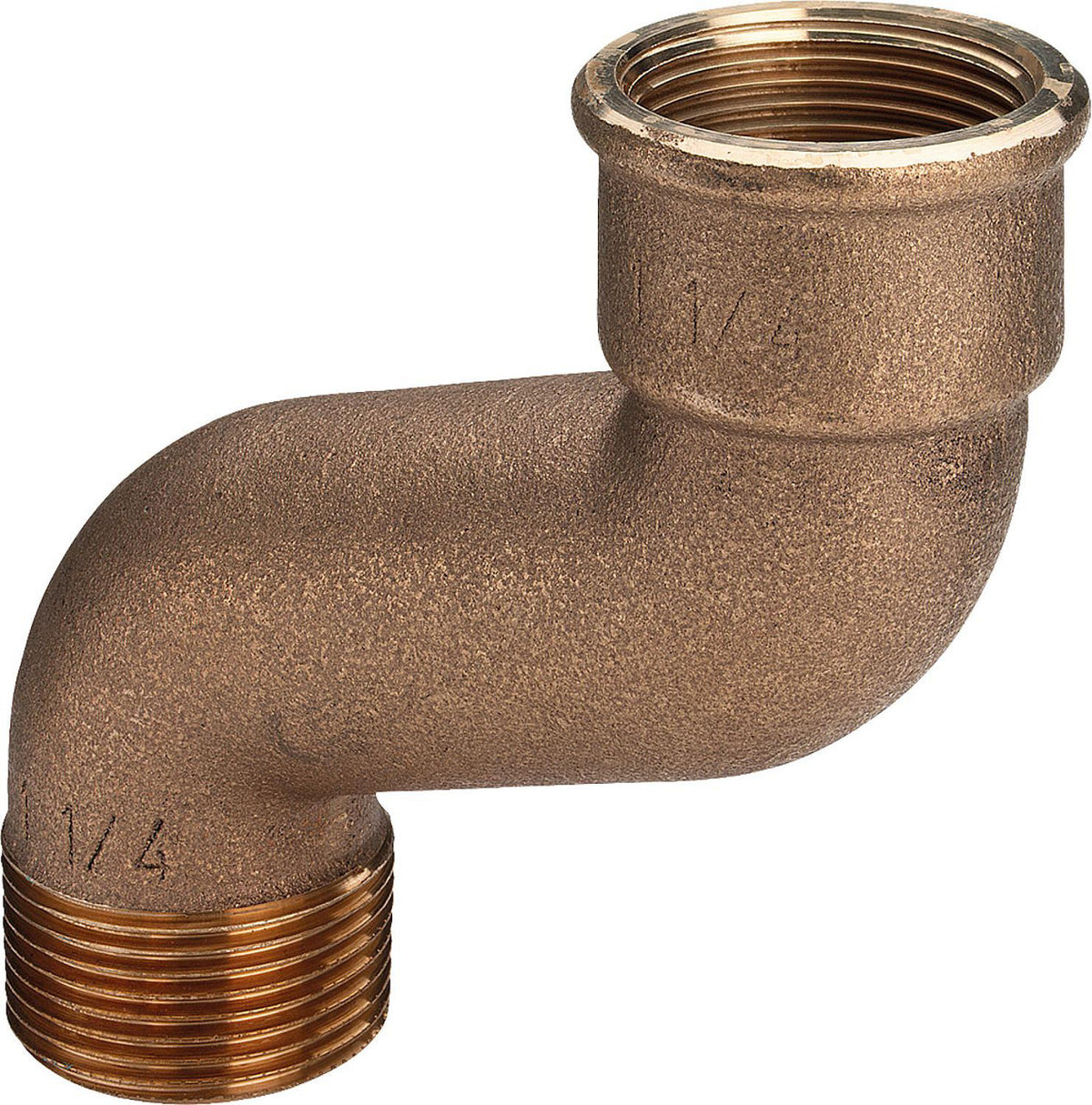 Raccord fileté bronze coude en S décalé 70 mm F/M Type 3004 DN 25 (1")