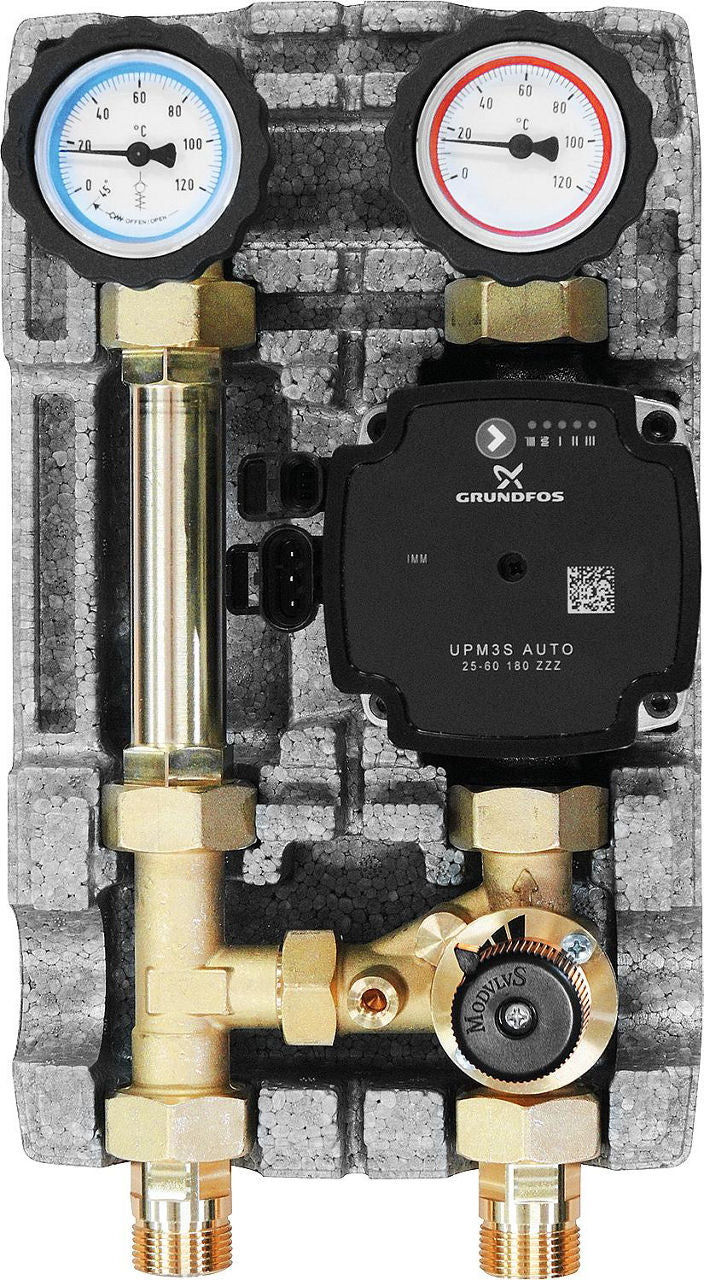 Module hydraulique Easyflow DN20 (3/4") avec vanne 3 voies sans servomoteur