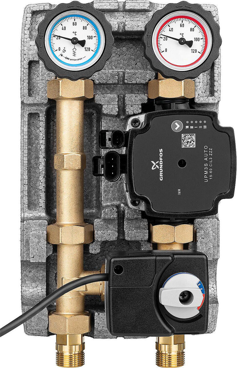 Module hydraulique Easyflow DN20 (3/4") avec vanne 3 voies et servomoteur