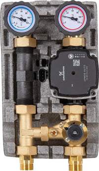 Module hydraulique Easyflow DN20 avec mélangeur 3 voies, raccord compteur d energie