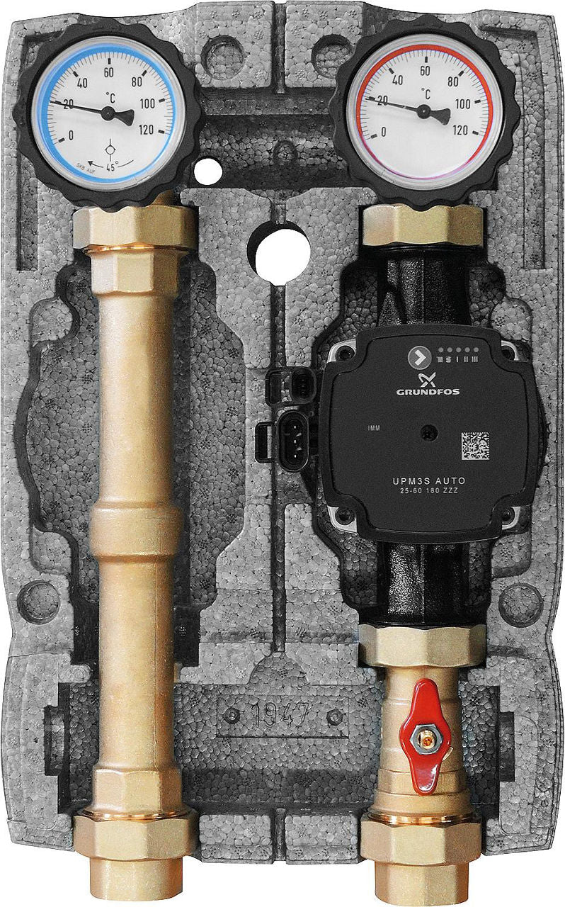 Module hydraulique Easyflow DN 25 (1") non mélangé – Grundfos UPM3S Auto 25-60
