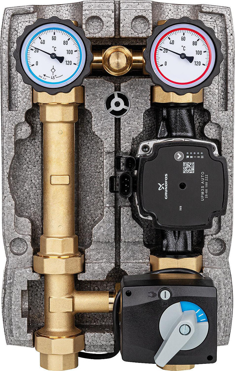 Module hydraulique Easyflow DN25 (1") avec vanne 3 voies et soupape de décharge