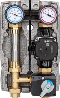 Module hydraulique Easyflow DN25(1") avec vanne 3 voies et raccord compteur d energie