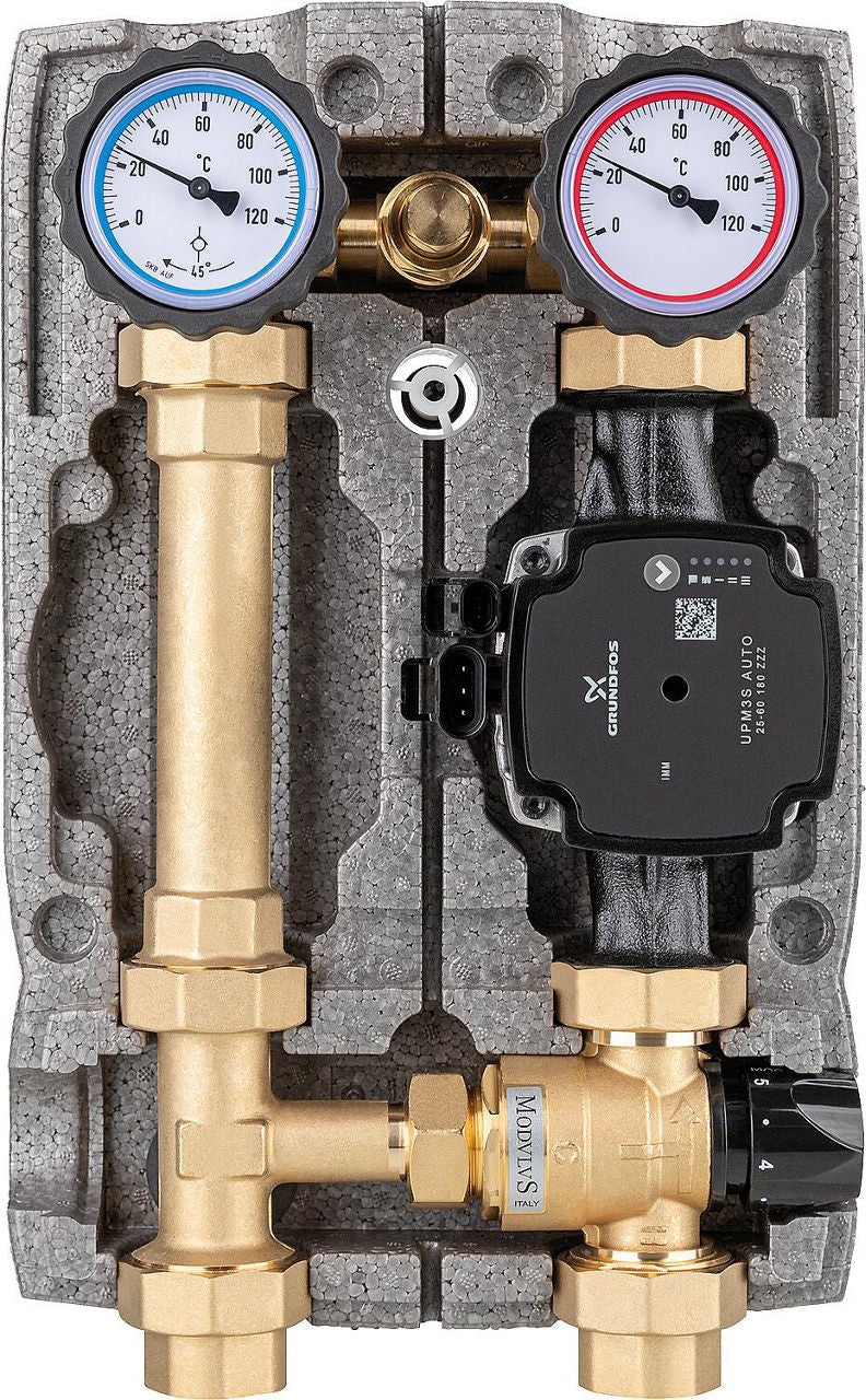 Kit de circuit de chauffage Easyflow DN25 (1") circuit de régulation à valeur constante, thermique avec soupape de décha