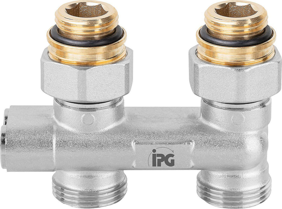 Pièce de déviation DN 15 (1/2") mâle × eurocône DN 20 (3/4") avec nipple de transition