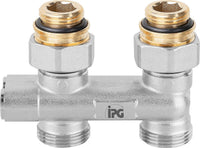 Pièce de déviation DN 15 (1/2") mâle × eurocône DN 20 (3/4") avec nipple de transition