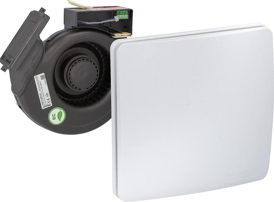 Insert de ventilateur evenes EC, avec programmes horaires, façade comprise, DN 75