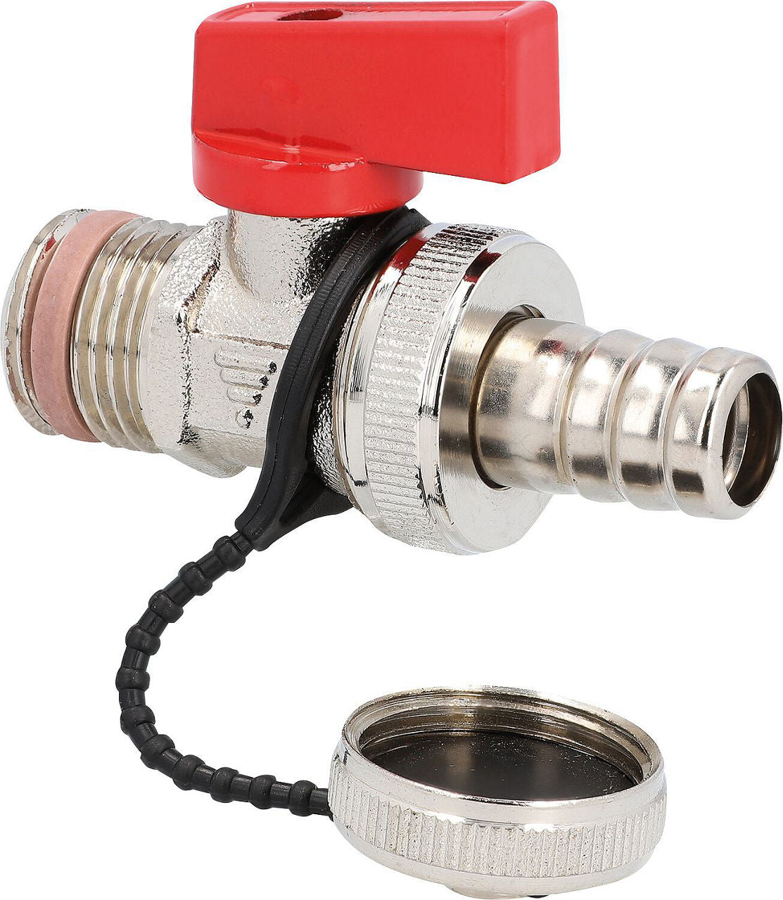 Robinet de vidange KFE à boisseau sphérique SCHELL DN15 (1/2") chromé mat, version légère