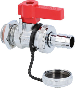 Robinet de vidange KFE à boisseau sphérique SCHELL DN15 (1/2") chromé mat