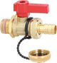 Robinet de vidange KFE à boisseau sphérique SCHELL DN15 (1/2") laiton brut