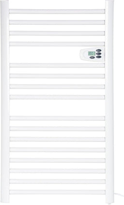 Radiateur sèche-serviettes électrique en aluminium Fantasia Dry, mode séchage, blanc RAL 9016