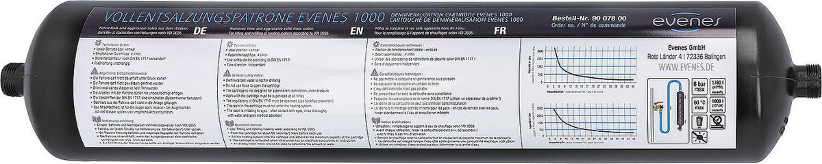 Cartouche de déminéralisation Evenes 1000