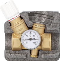 Vanne de régulation de circulation thermostatique IVAR RTV A, avec coque d'isolation