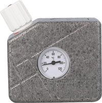 Vanne de régulation de circulation thermostatique IVAR RTV A, avec coque d'isolation