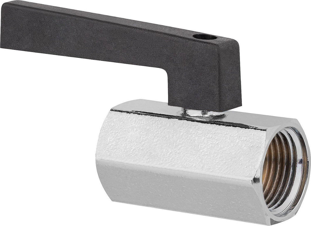 Mini robinet à boisseau sphérique laiton femelle × femelle, levier long