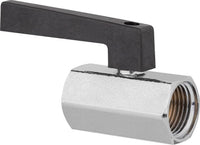 Mini robinet à boisseau sphérique laiton femelle × femelle, levier long