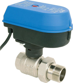 Vanne à boisseau sphérique laiton électro-motorisée BE-EMV-110 Compact série 603, femelle × raccord