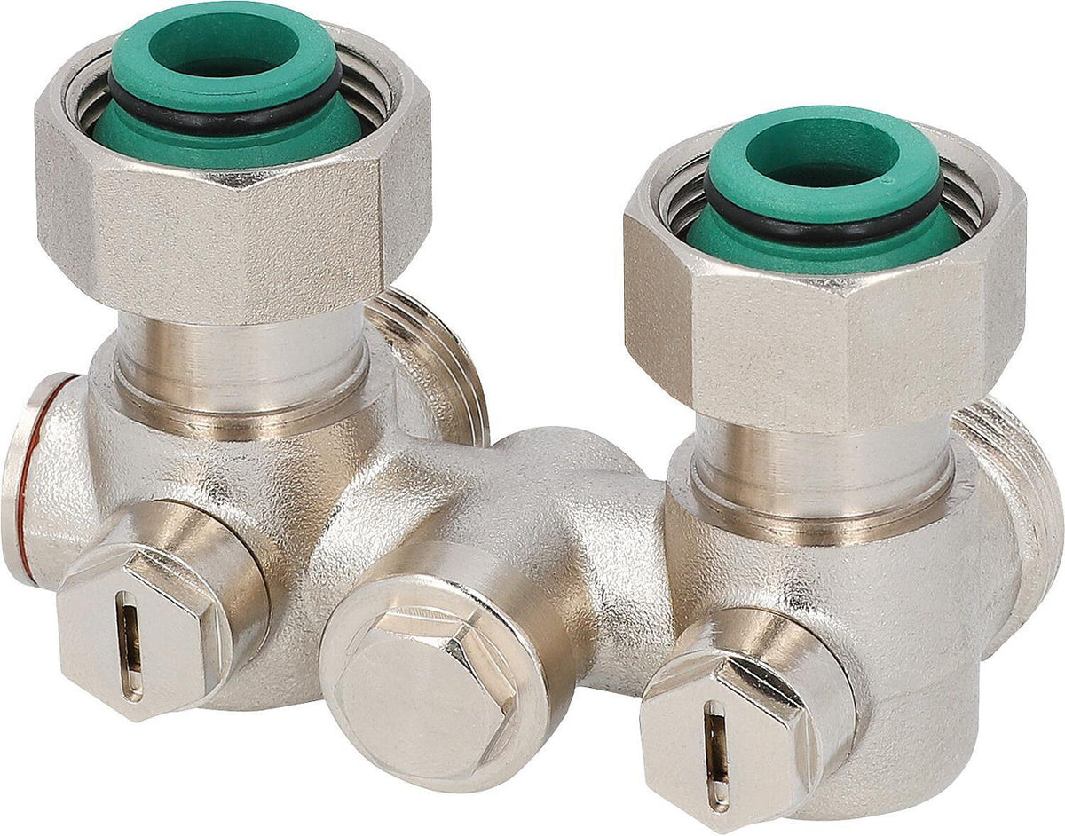 Bloc de robinet monotube pour raccordement de radiateur