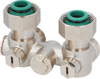 Bloc de robinet monotube pour raccordement de radiateur