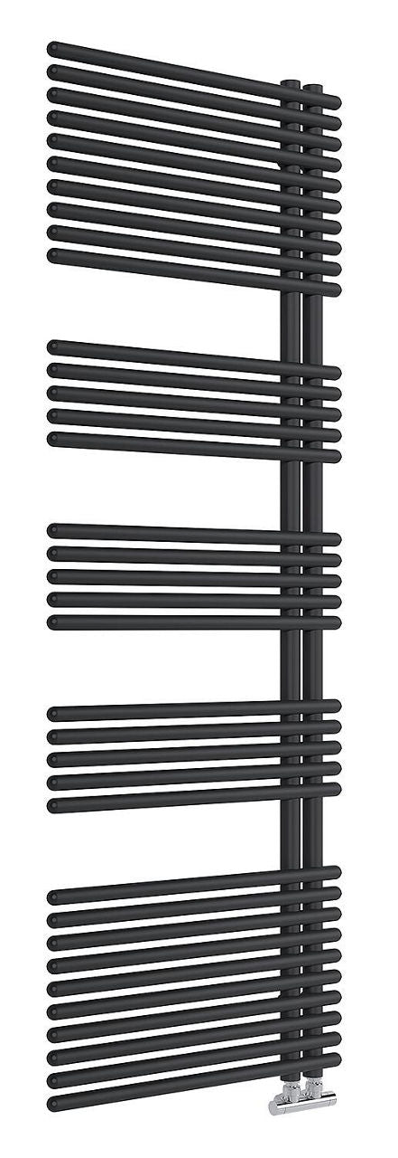Radiateur sèche-serviettes Garda, noir mat RAL 9005