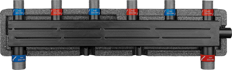 Collecteur-répartiteur combiné Evenes type VTW 2 mâle DN 20 (3/4") – 50 kW, 2 m³/h