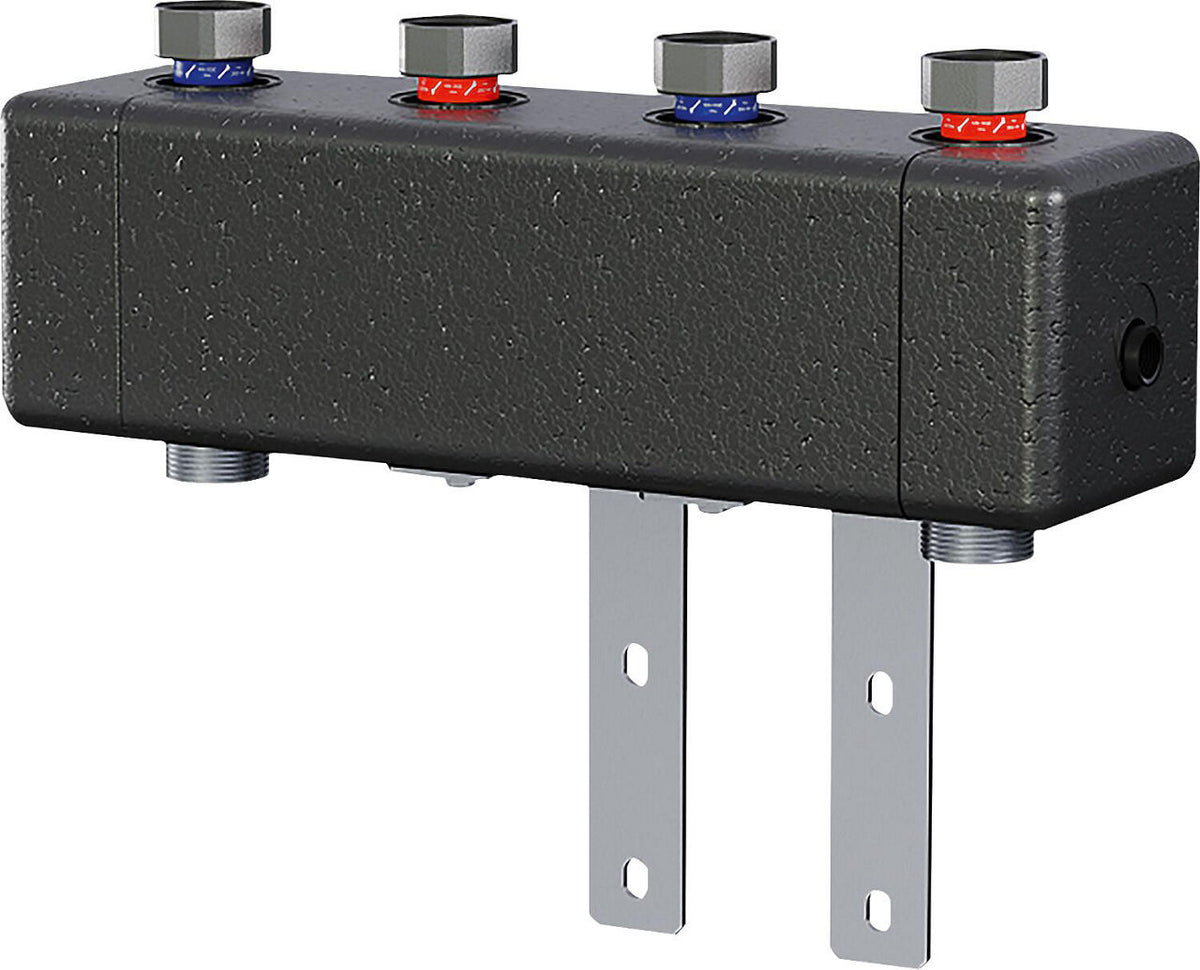 Collecteur-répartiteur combiné Evenes type VTW 3 à écrou tournant DN 40 (1"1/2) – 70 kW, 3 m³/h