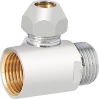 Pièce en T de rallonge avec raccord à compression laiton chromé
