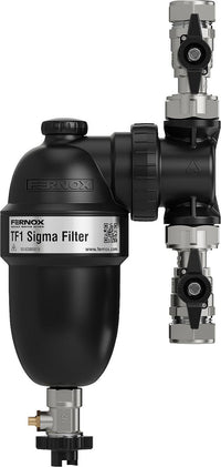 Désemboueur magnétique type TF1 Sigma, avec vannes à bille d'arrêt