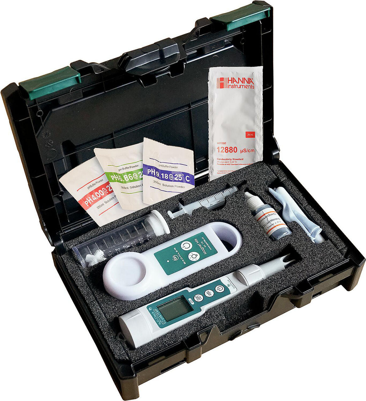 Mallette de contrôle de l'eau de chauffage Compact Bachler, instruments de mesure et d'entretien inclus