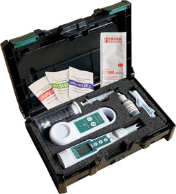 Mallette de contrôle de l'eau de chauffage Compact Bachler, instruments de mesure et d'entretien inclus
