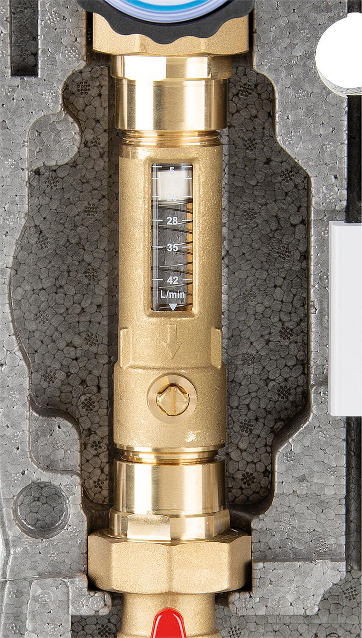 Module hydraulique Easyflow DN25 (1"), non mélangé avec débitmètre, Wilo Para 25/6 SC