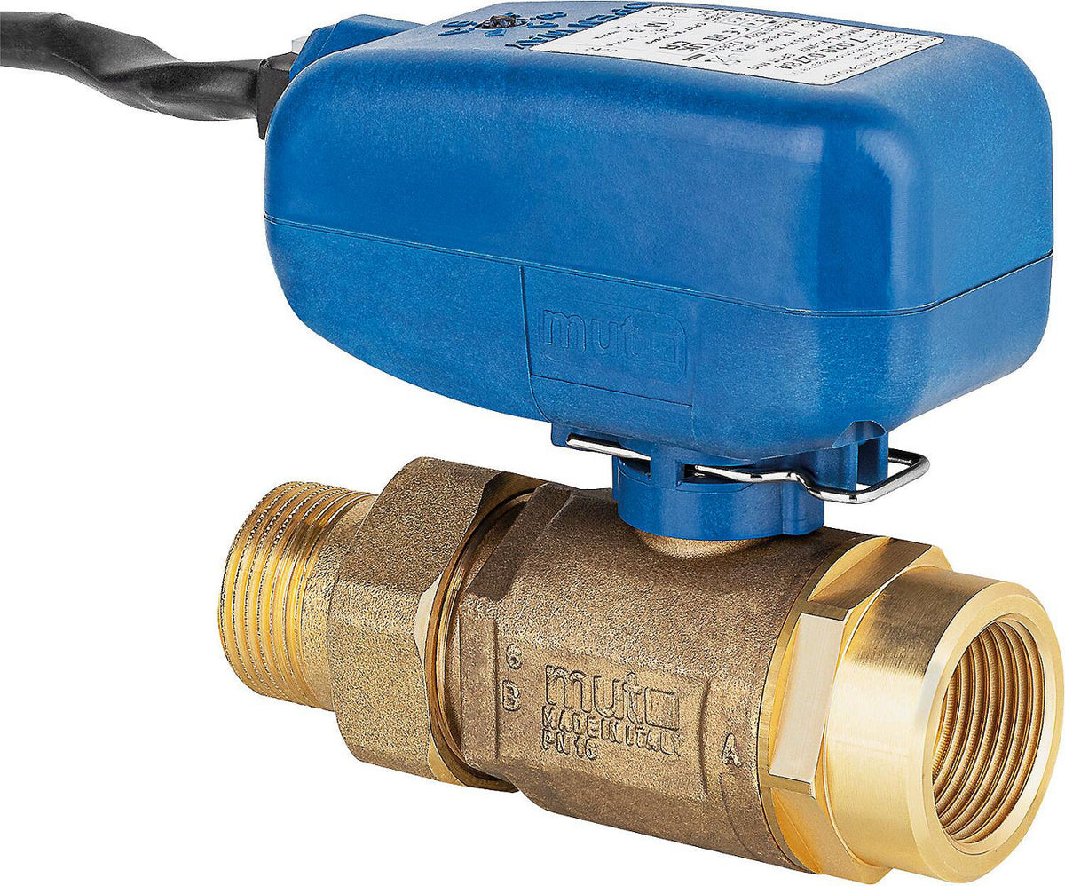 Vanne motorisée MUT TMO XL 2 voies, commande SPST 230 V, DN25 (1") femelle × femelle