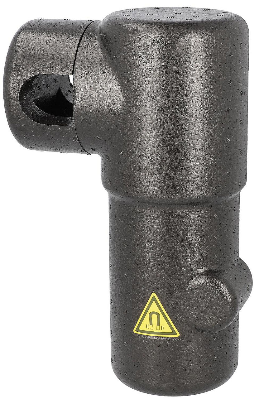 Kit complet 1x Séparateur à boisseau sphérique et désemboueur DN 25 (1") + 2x Robinet à boisseau sphérique + 1x Isolatio